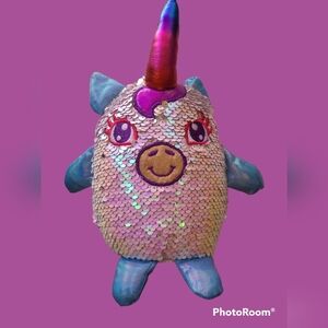 Unicorn sequin plush